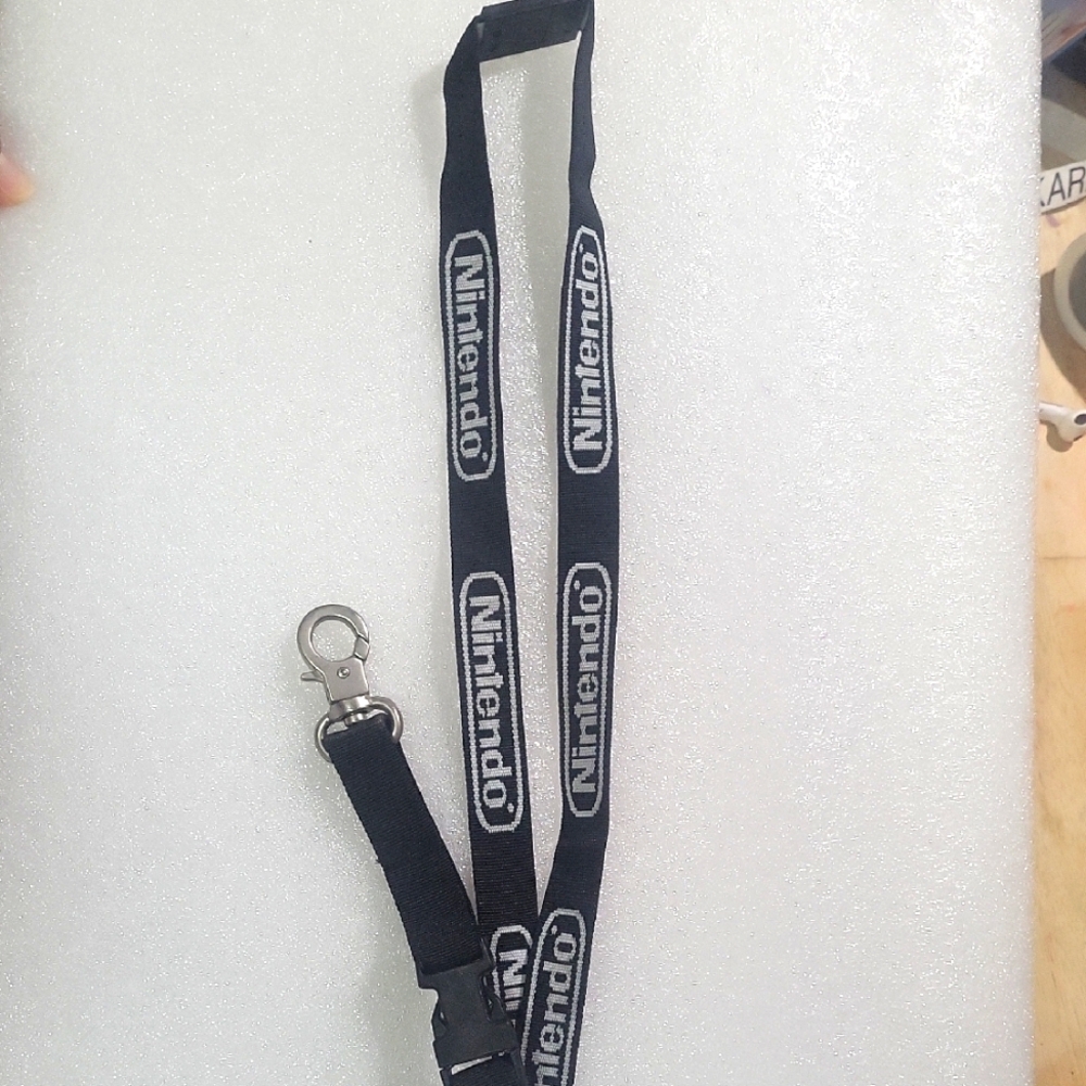Nintendo Black Lanyard (NEW) has never been worn